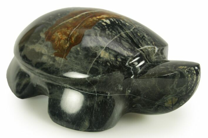 Carved Picasso Marble Turtle - Utah #366307